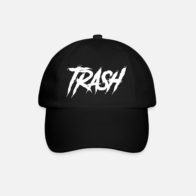 Trash - Baseballkappe - Schwarz/Schwarz