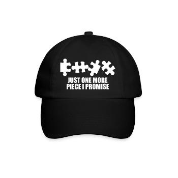 Puzzle Piece Puzzle Gift Autism Saying Puzzle - Baseball Cap - black/black - Front
