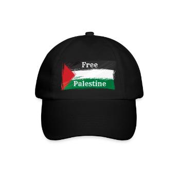 Free Palestine Palestine Peace Freedom - Baseball Cap - black/black - Front
