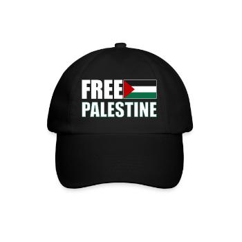 Free Palestine - Casquette classique - noir/noir - Devant