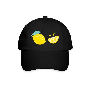 fresh lemons - fresh lemons - Baseball Cap - black/black - Front