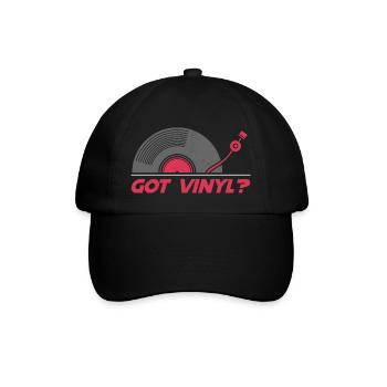 Got Vinyl Records Platine VINYLE DJ Vintage Vinyl - Casquette classique - noir/noir - Devant