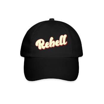 rebel dieb rowdy rebell bandit hustler gang crime - Baseball Cap - black/black - Front