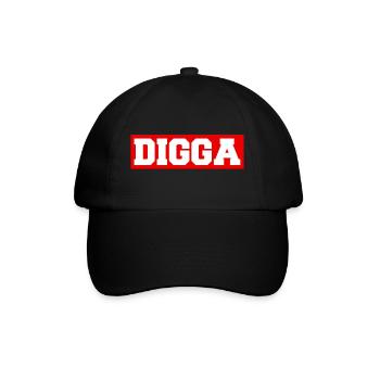 Digga - Baseballkappe - Schwarz/Schwarz - Vorne