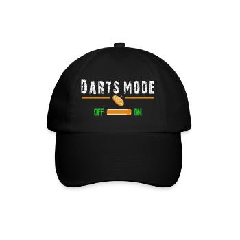 Darts mode on - Baseballkappe - Schwarz/Schwarz - Vorne