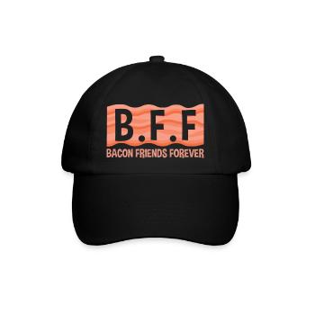 Bacon Friends Forever Bacon Lover - Baseball Cap - black/black - Front