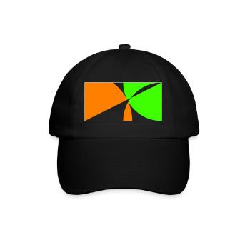 Am Ball bleiben! - Baseballkappe - Schwarz/Schwarz - Vorne