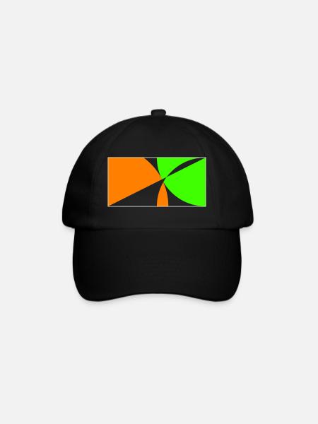 Am Ball bleiben! - Baseballkappe - Schwarz/Schwarz