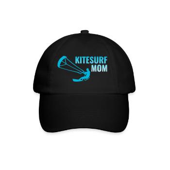 Kitesurfing Kiteboarding Kiteboarder Kitesurf Mom - Baseball Cap - black/black - Front