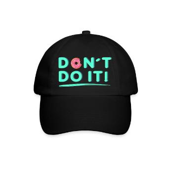 Ne le faites-le - Casquette classique - noir/noir - Devant