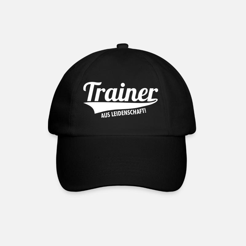 Trainer aus Leidenschaft - Baseballkappe - Schwarz/Schwarz
