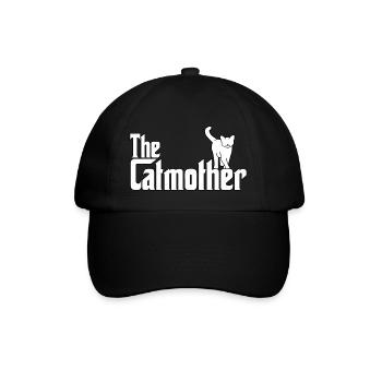 Katzen Mutti Katzen Motiv Katzen Kostüm Katzen - Baseballkappe - Schwarz/Schwarz - Vorne