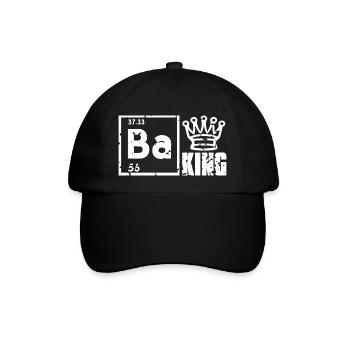 BAKING Cool Vintage Baking KING Designs T-Shirt - Baseball Cap - black/black - Front