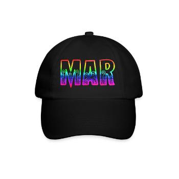 Mars rs Arc-en-ciel - Casquette classique - noir/noir - Devant