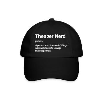 Actrice Drame Broadway Musical Theater - Casquette classique - noir/noir - Devant
