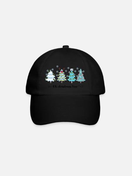 Oh Christmas Tree - Baseballkappe - Schwarz/Schwarz