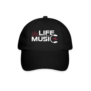 Life Sounds Better With Music - Casquette classique - noir/noir - Devant