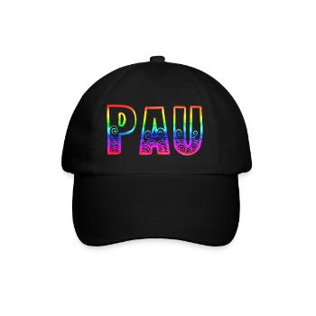 Pau rs Arc-en-ciel - Casquette classique - noir/noir - Devant