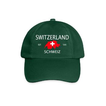 Idée cadeau T-shirt Suisse - Casquette classique - vert bouteille - Devant
