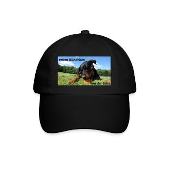 Hündchen - Baseballkappe - Schwarz/Schwarz - Vorne