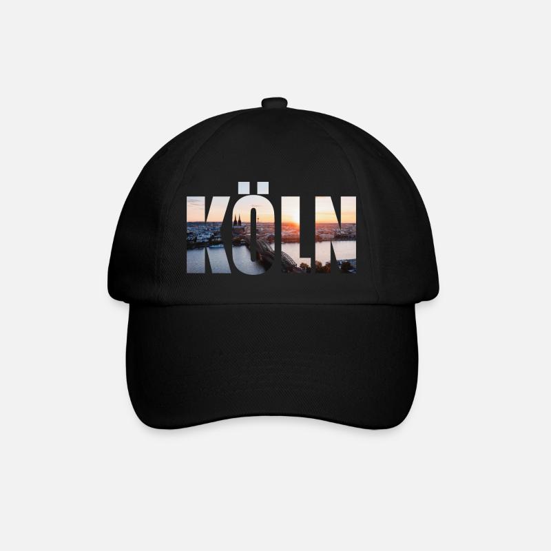 KÖLN SKYLINE - Baseballkappe - Schwarz/Schwarz