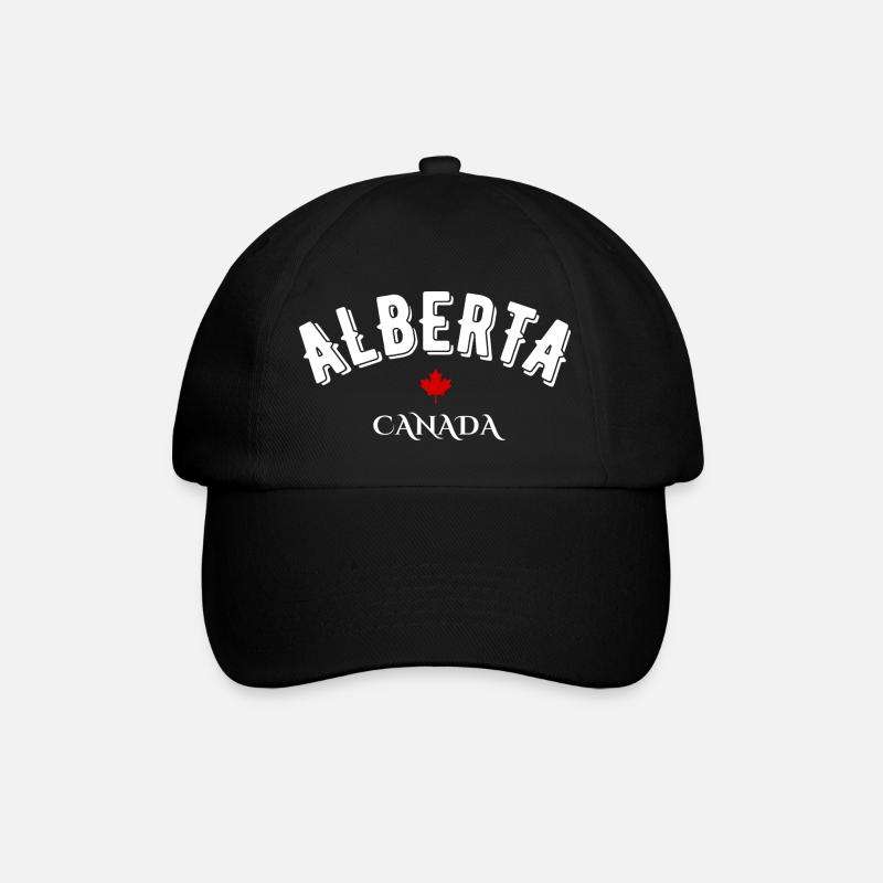 Alberta Kanada - Baseballkappe - Schwarz/Schwarz