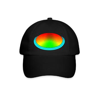 Rainbow dégradé coloré cool rétro tendance Art 1 - Casquette classique - noir/noir - Devant