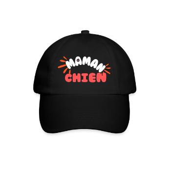 Maman Chien Pattes Joyeuses - Casquette classique - noir/noir - Devant