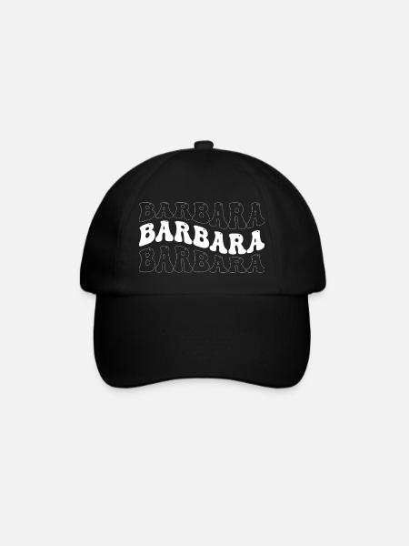 Funny Barbara Groovy 4 Männer Frauen Cool Barbara Tie - Baseballkappe - Schwarz/Schwarz