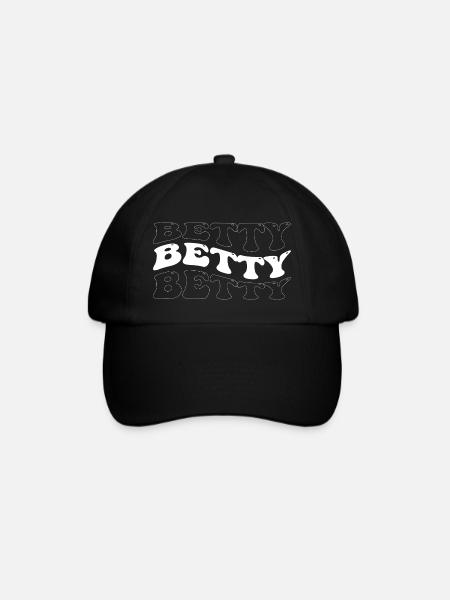 Drôle Betty Groovy 4 Hommes Femmes Cool Betty Tie Dye - Casquette classique - noir/noir