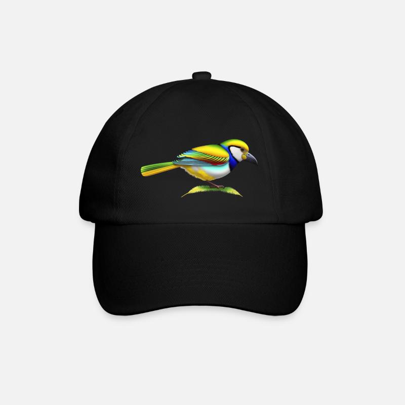 Schöner Vogel - Baseballkappe - Schwarz/Schwarz