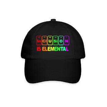 Inclusion is elementary # - Baseball Cap - black/black - Front