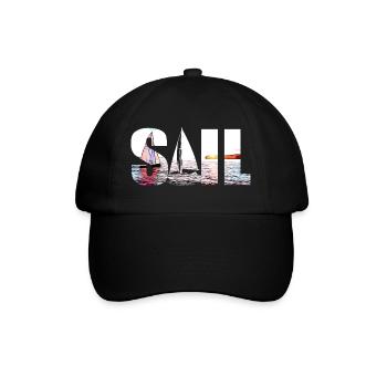 SAIL - Baseball Cap - black/black - Front