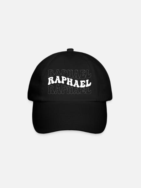 Lustige Raphael Groovy 4 Männer Frauen Coole Raphael Krawatte - Baseballkappe - Schwarz/Schwarz