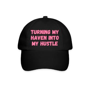 Turning My Haven into My Hustle gifts for homework - Baseball Cap - black/black - Front