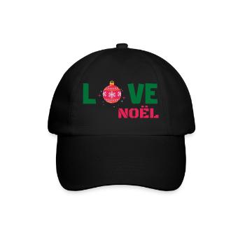 Love Noël - Casquette classique - noir/noir - Devant