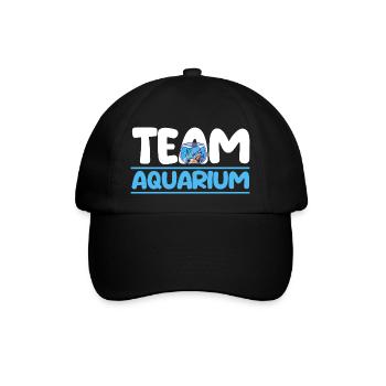Aquarium Fische Aquaristik - Baseballkappe - Schwarz/Schwarz - Vorne