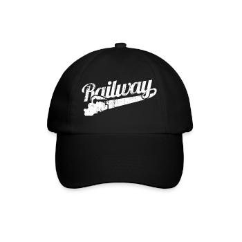 Love of railways - Baseball Cap - black/black - Front