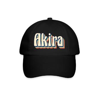 Akira t-shirt rétro vintage t-shirt idée cadeau - Casquette classique - noir/noir - Devant