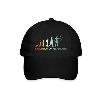 Bogenschützen Evolution - Baseballkappe - Schwarz/Schwarz - Vorne