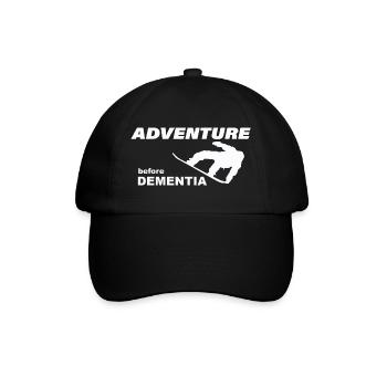 AVENTURE EN SNOWBOARD - Casquette classique - noir/noir - Devant