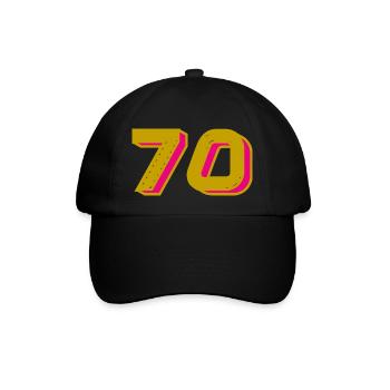 70. 70 YEARS. 70TH ANNIVERSARY. 70TH ANNIVERSARY. - Baseball Cap - black/black - Front