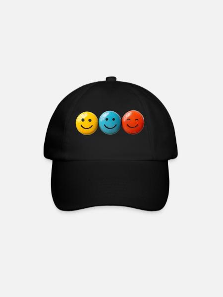 happy t shirts - Casquette classique - noir/noir