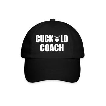 Cuckold coach - Baseball Cap - black/black - Front