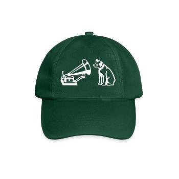 His Master's Voice Blanc - Casquette classique - vert bouteille - Devant