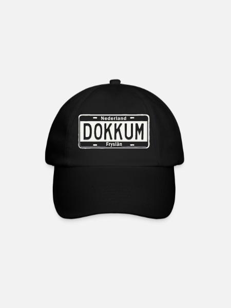 T-Shirt Dokkum Hoodie Ijsselmeer Holland - Casquette classique - noir/noir