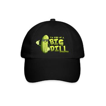 I'm Kind Of A Big Dill Cucumber Vegan Pickle - Baseballkappe - Schwarz/Schwarz - Vorne