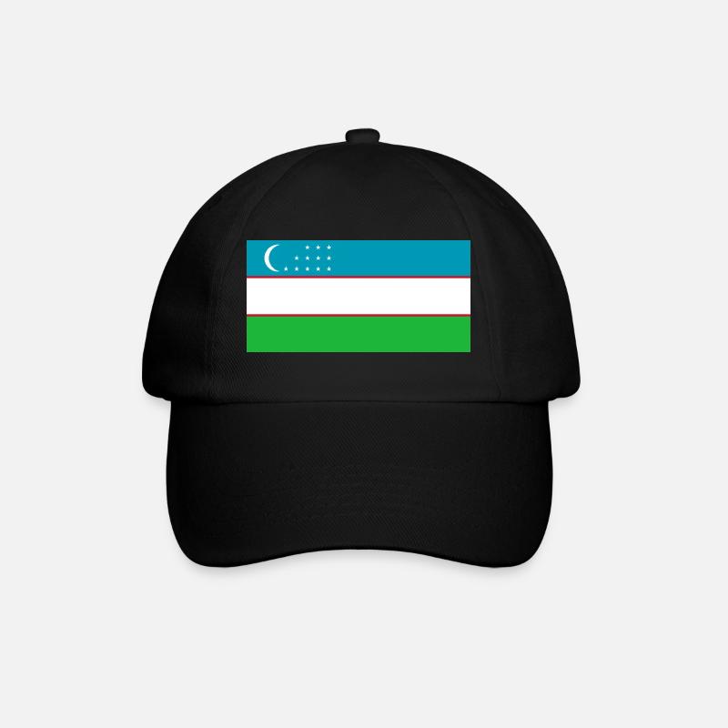 Uzbekistan - Baseball Cap - black/black
