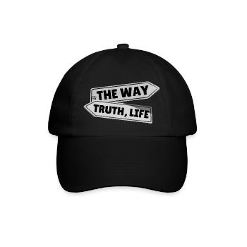 The Way, Truth, Life – John 14:6 - Baseball Cap - black/black - Front