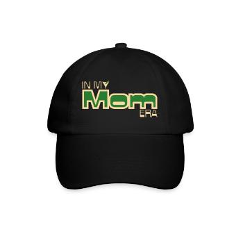In My Mom Era – Retro Mom Statement in Green - Baseball Cap - black/black - Front
